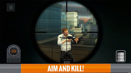 کشتار از راه دور در بازی Sniper 3D Assassin