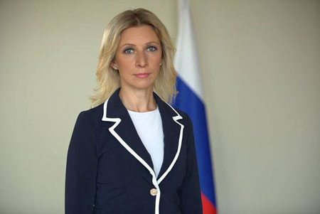 یک زن سخنگوی وزارت خارجه روسیه +عکس
