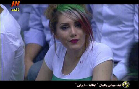 تصاویر تماشاگران بازی والیبال ایران ایتالیا