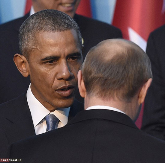 عکس: دیدار غیرمنتظره پوتین و اوباما