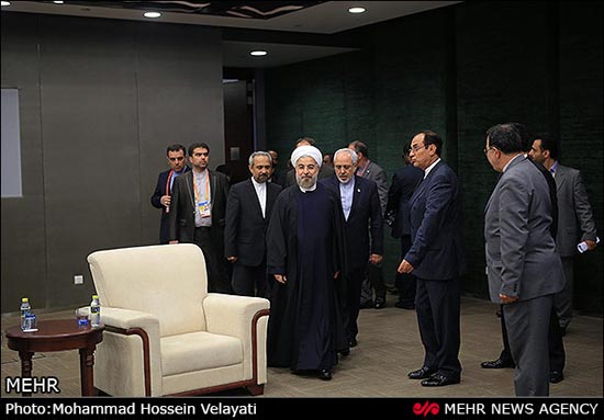 عکس: دیدار روحانی با دبیر کل سازمان ملل