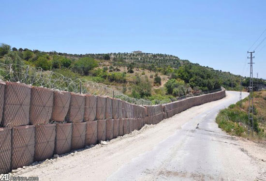 دیوار کشی در مرز ترکیه با سوریه + عکس