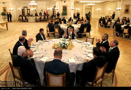 عکس: روحانی در ضیافت شام «عبدالله‌ گل»