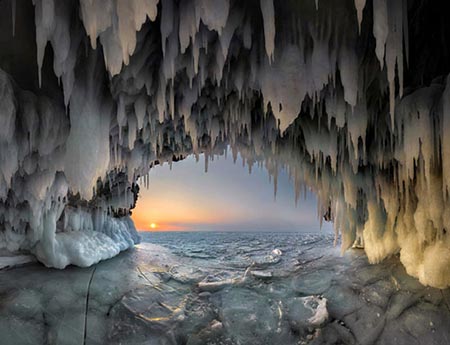 عکسهای جالب,غار یخی,تصاویر دیدنی