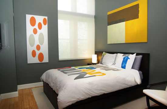 استفاده از رنگ های آرامش بخش در طراحی اتاق خواب
