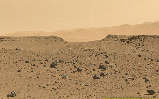 تصاویری از غروب خورشید در مریخ/ 