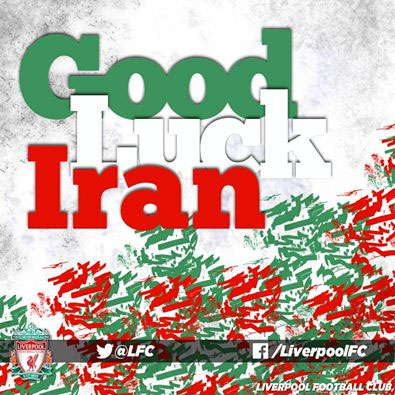 آرزوی موفقیت باشگاه لیورپول برای ایران در جام جهانی