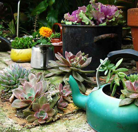 مدل گلدان های دست ساز,تزیین باغ و حیاط خانه