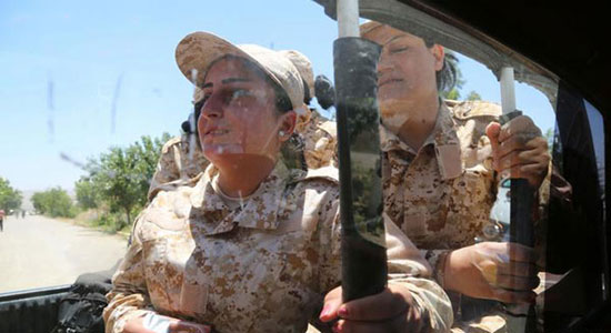 (تصاویر) زنان کرد آماده نبرد با داعش