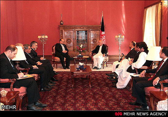 حضور رئیس جمهور جدید افغانستان در محل کار