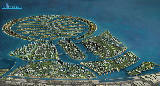 بزرگترین جزایر مصنوعی دنیا در دبی +تصاویر