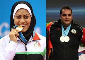 سلیمی و آزادپور برترین ورزشکاران ایران