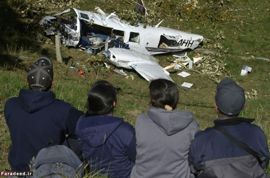 سقوط هواپیما سر صحنه فیلم تام کروز + عکس