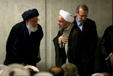 رفتار ناپسند احمدی نژاد با روحانی