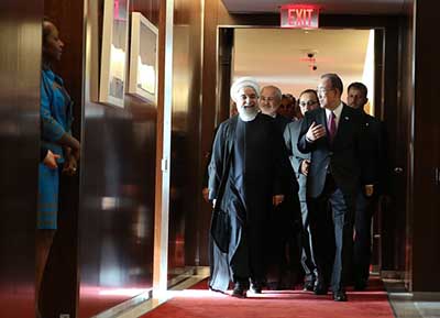 اخبار,اخبارسیاست  خارجی, دیدار روحانی با بان‌کی‌مون