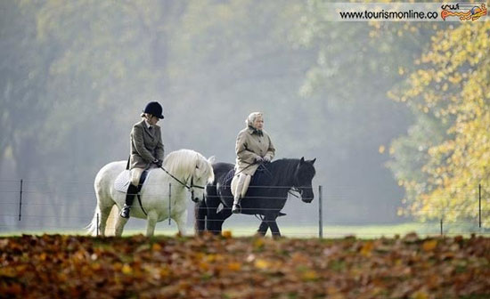 وقتی ملکه89ساله اسب می راند! + عکس