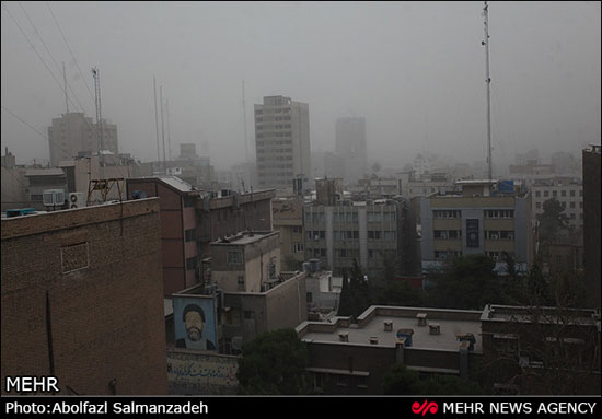 تصاویری از گرد و غبار در تهران