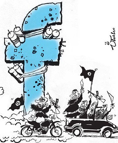 کارتون: داعش در فیس بوک!