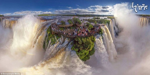 آبشار زیبای «ایگووازو» در مرز برزیل و آرژانتین