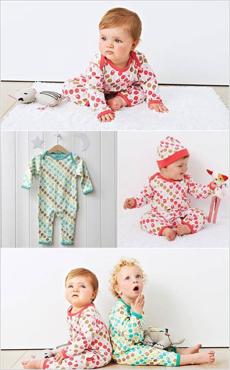 مدل لباس خواب نوزادی, لباس خواب نوزادی سرهمی