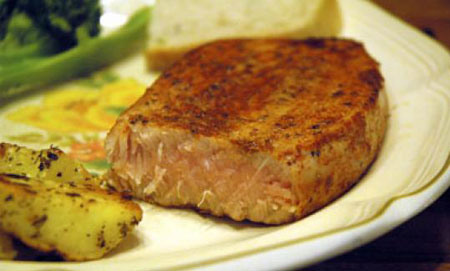 طرز تهیه استیک ماهی تن,نحوه پخت استیک ماهی تن