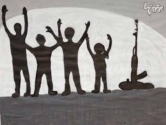 تسکین کودکان سوری از طریق هنردرمانی!