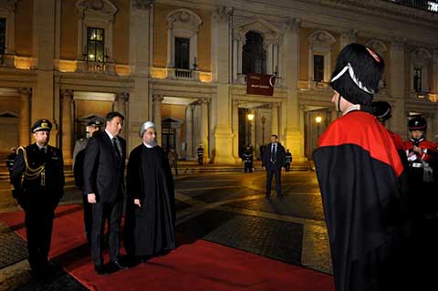 اخبار,اخبار  دیدار  روحانی   با نخست‌وزیر ایتالیا