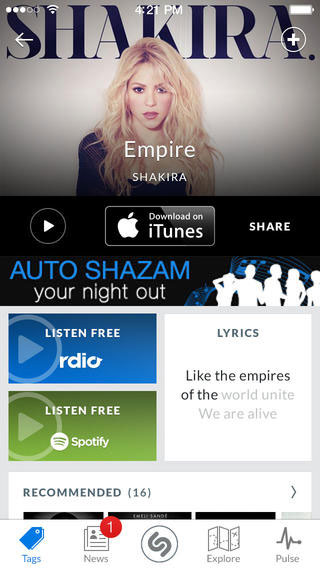 Shazam بهشتی برای علاقه‌مندان به موسیقی