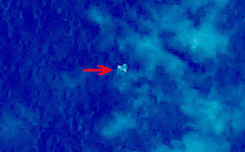 اخبار,اخبار حوادث,عکس ماهواره چین از هواپیمای ناپدید شده مالزی