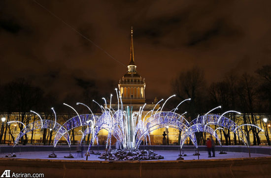 کریسمس در سن پترزبورگ روسیه