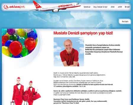  دنیزلی,دنیزلی در تبلیغات ترکیه,شرکت هواپیمایی اطلس,اخبار