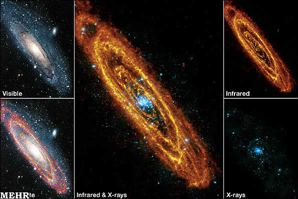 ثبت چرخه تولد و مرگ ستاره ها در میان کهکشان آندرومدا
