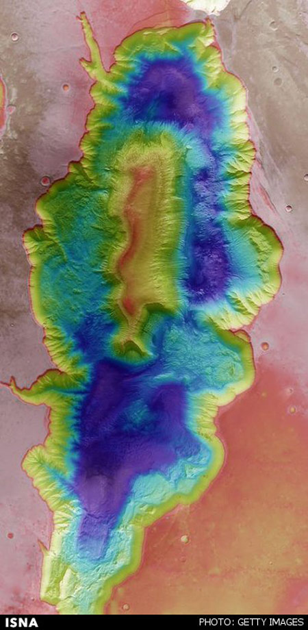 تصاویر سه بعدی مریخ, تصویر سه‌بعدی از دره Hebes Chasma