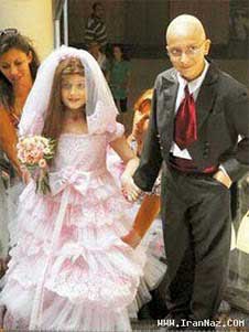 ازدواج دردناک دختر8 ساله با پسر12 ساله+عکس