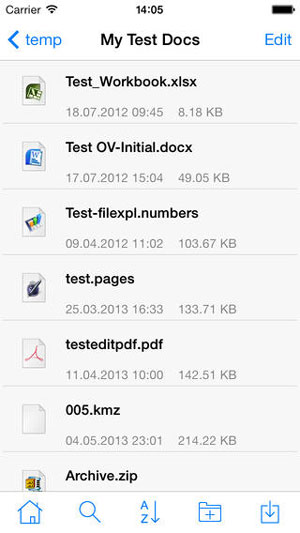 نرم افزار File Explorer برای iOS