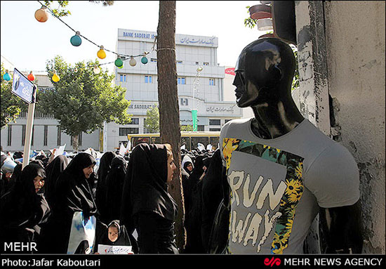 راهپیمایی روز ملی عفاف و حجاب در شیراز و مشهد