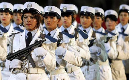 مراسم فارغ التحصیلی زنان پلیس الجزایر