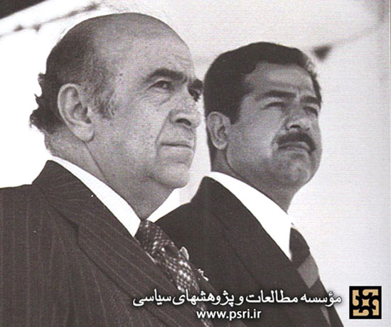 صدام حسین در ایران سال 1354
