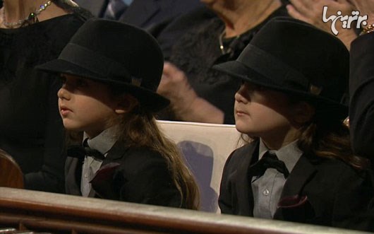 سلن دیون در مراسم تدفین همسرش+عکس