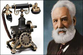 اختراع تلفن, تاریخجه اختراع تلفن,اولین مکالمه تلفنی جهان