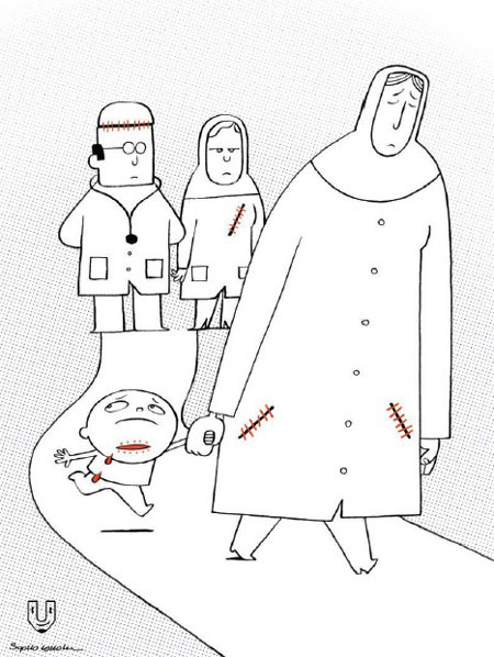 کارتون: پشت پرده فاجعه پزشکی در اصفهان