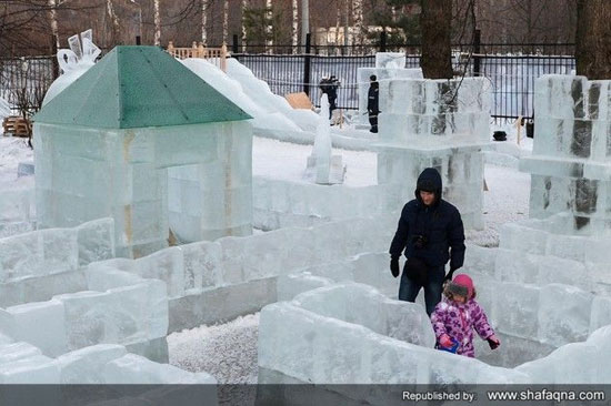 جشنواره تندیس های یخی در مسکو+ گزارش تصویری.