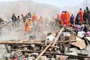نجات ۹۰۰ نفر از زیر آوارهای زلزله چین