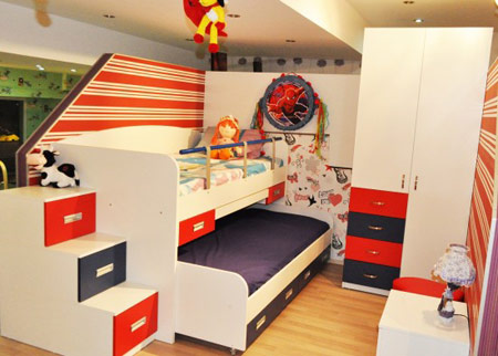 مدل تخت دو طبقه, مدل چوبی های اتاق کودک