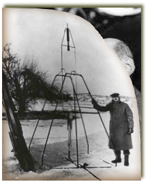 ساخت اولین موتور راکتی توسط رابرت گدارد