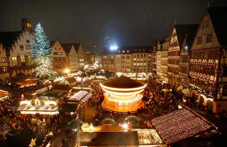 بازار کریسمس در فرانکفورت