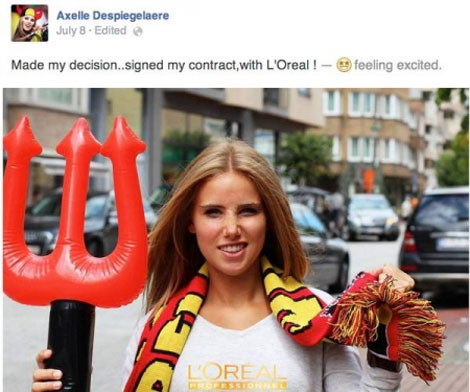 اخبار,اخبارورزشی,شهرت دختر بلژیکی هوادار فوتبال