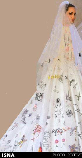 لباس عروس آنجلینا جولی سوژه شد! +عکس