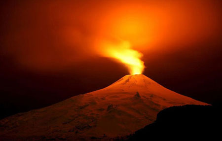 اخبار , اخبار گوناگون ,خشم آتشفشان ویلاریکا,فعال شدن آتشفشان ویلاریکا در شیلی