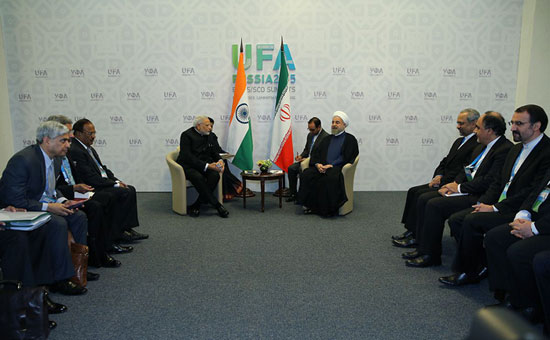 دیدار روحانی و نخست وزیر هند(عکس)